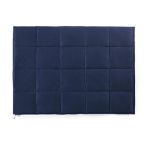 California King Size Weighted Blanket | 90''x108'',25lbs | Perfect for Couples | Premium Cotton Material with Glass Beads | Navy