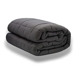 zfitei weighted blanket 60"x80" 20 lbs for adults blankets（dark grey）