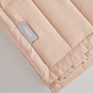 Casper Sleep Weighted Blanket, 15 lbs, Dusty Rose