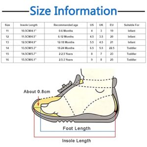 Lykmera Cartoon Printed Socks Shoes for Baby Girl Boy Autumn Winter Toddler Shoes Blat Bottom Non Slip Socks Shoes for Kids (G, 6-12 Months)