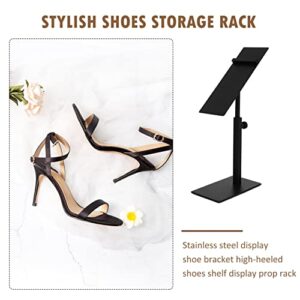 3pcs Shelf for Simple Bracket Riser Men Heels Stainless Deck Storage Holder Household Slots Sandals Adjustable Heel Space Shoe High- Clo High-Heeled Stand, Store Saver Metal Shoes