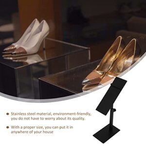 3pcs Shelf for Simple Bracket Riser Men Heels Stainless Deck Storage Holder Household Slots Sandals Adjustable Heel Space Shoe High- Clo High-Heeled Stand, Store Saver Metal Shoes