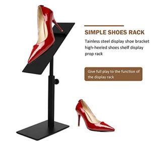 3pcs Shelf for Simple Bracket Riser Men Heels Stainless Deck Storage Holder Household Slots Sandals Adjustable Heel Space Shoe High- Clo High-Heeled Stand, Store Saver Metal Shoes