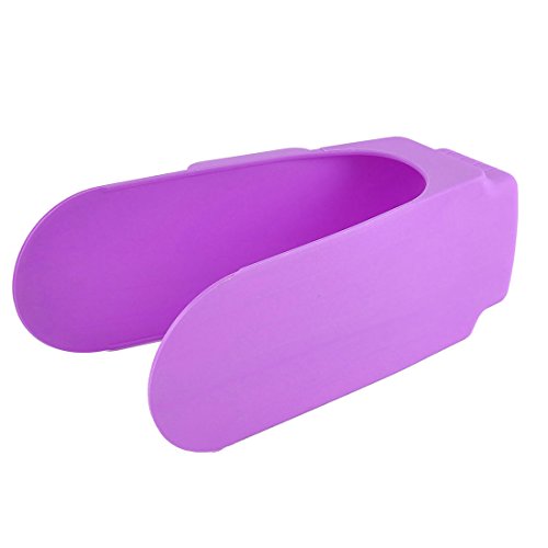 Qtqgoitem Plastic Household Space Saver Heel Shoe Holder Organizer Rack Collector Stacker Storage Purple (Model: b5a 4d4 db4 5dd 7ed)