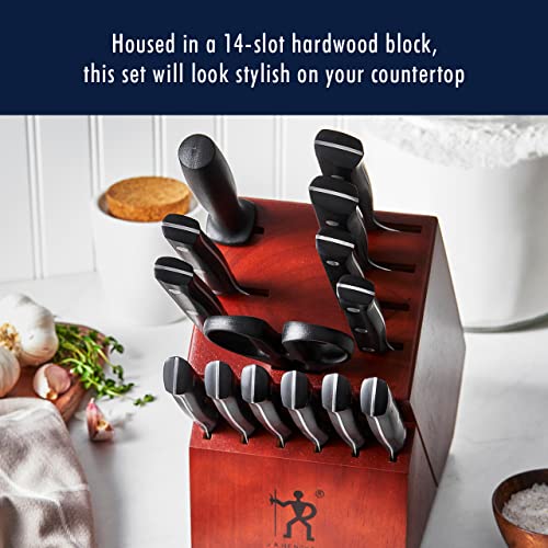 HENCKELS Dynamic Razor-Sharp 15-Piece Knife Set with Block, German Engineered Informed by 100+ Years of Mastery