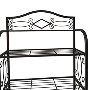 Kings Brand Furniture - Over The Toilet Storage Etagere Bathroom Rack Shelves Organizer, Pewter