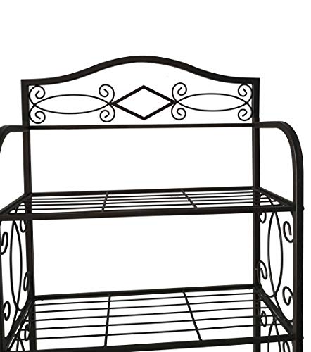 Kings Brand Furniture - Over The Toilet Storage Etagere Bathroom Rack Shelves Organizer, Pewter