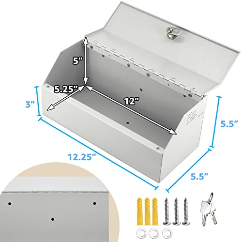 Medicine Lock Box for Safe Medication Storage - Lockable Medicine Cabinet Child Proof Medicine Organizer - Locking Medicine Cabinet Wall Mounted for Prescriptions and Personal Medicines