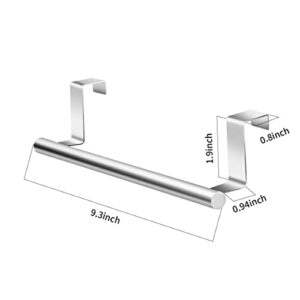 Choxila Over The Door Towel Rack, Stainless Steel Kitchen Hand Towel Holder Hanger Organizer, Hand Towel Rack 2 Pack