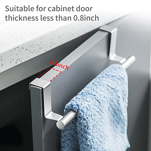 Choxila Over The Door Towel Rack, Stainless Steel Kitchen Hand Towel Holder Hanger Organizer, Hand Towel Rack 2 Pack