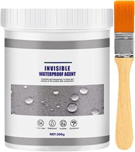 zjyl polyurethane waterproof coating, transparent waterproof coating agent, waterproof insulating sealant-repair and seal cracks, for repairing joints, pipes, drains, roofs (300g)