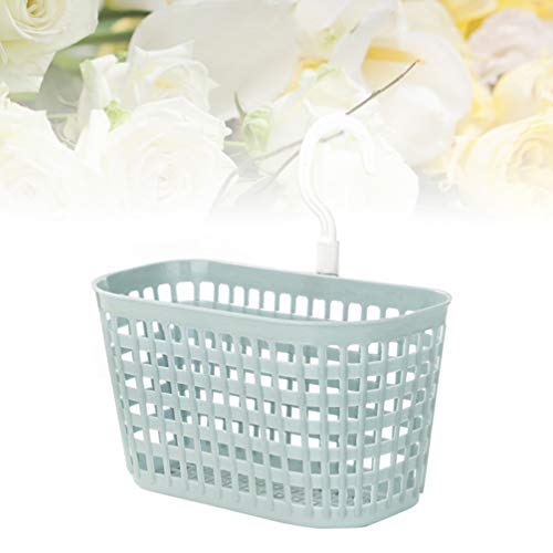 TOPBATHY Plastic Hanging Shower Caddy Kitchen Bathroom Storage Basket with Rotatable Hook