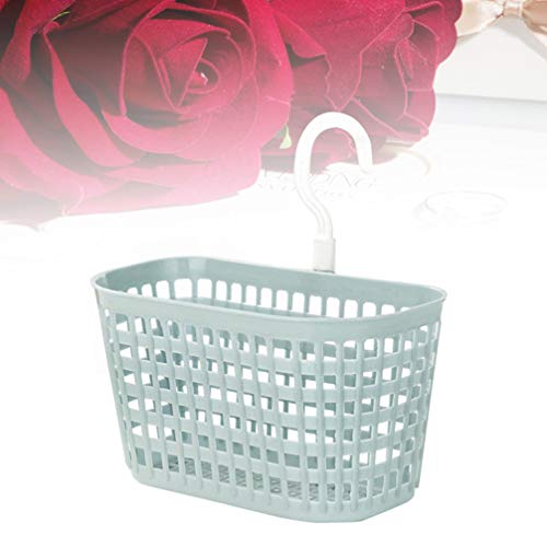 TOPBATHY Plastic Hanging Shower Caddy Kitchen Bathroom Storage Basket with Rotatable Hook