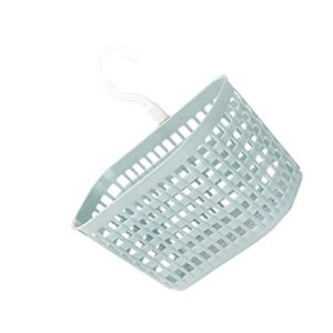 TOPBATHY Plastic Hanging Shower Caddy Kitchen Bathroom Storage Basket with Rotatable Hook