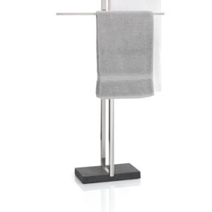 Towel Butler Polystone Base (Stainless Steel) (34"H x 19.75"W x 6.3"D)