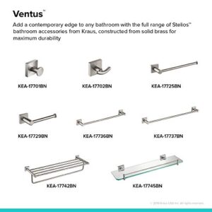 Kraus Ventus Bathroom Shelf, Brushed Nickel Finish, KEA-17745BN