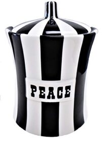jonathan adler vice peace canister black /white
