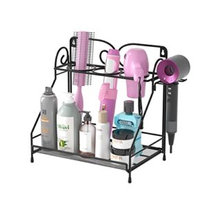 hair dryer holder hair tool organizer hair dryer organizer and curling iron holder for dresser brushes/hair straighteners/styling tools