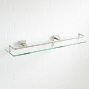 Signature Hardware 295797 Albury 19-5/8" Glass Bathroom Shelf