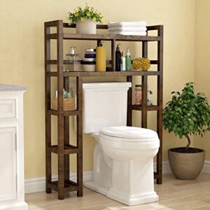 bernardston 34.5" w x 48" h x 9" d solid wood free-standing over-the-toilet storage
