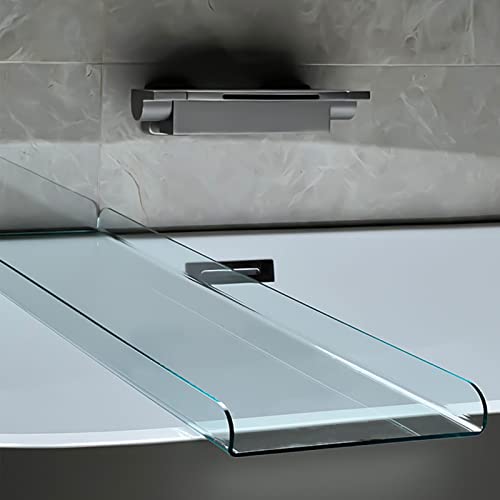Clear Bathtub Caddy Tray, Bathroom Storage Rack, Acrylic Bath Rack, Tub Shelf, Tub Tray Accessories for Bath,35.4" Lx7.9 Wx1.2 H,Clear