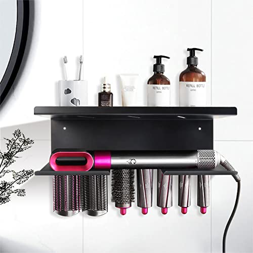 Suitable for Dyson Airwrap Wall-Mounted Shelf Hair Curler Holder Storage Rack Hair Care Tool Organizer Stand Bracket