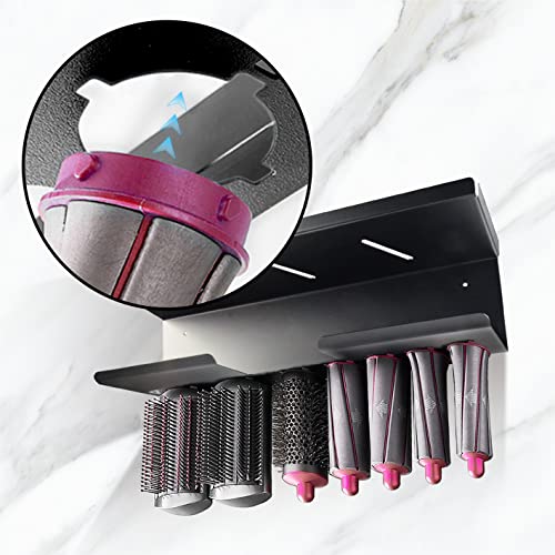 Suitable for Dyson Airwrap Wall-Mounted Shelf Hair Curler Holder Storage Rack Hair Care Tool Organizer Stand Bracket