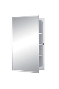 jensen 1459 horizon frameless single-door recessed medicine cabinet