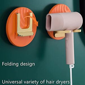 CARURLIFF Foldable Hair Dryer Holder,Wall Mounted Hair Tool Organizer,Wall Mount Bathroom Decor Blow Dryer Hanger