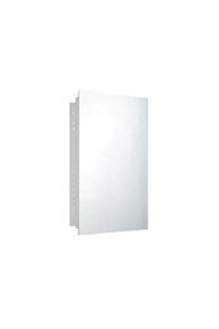 ketcham 160pe - 14" w x 20" h deluxe series recessed mounted polished edge mirror medicine cabinet