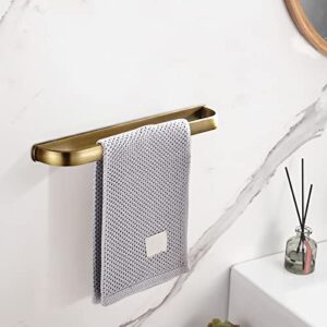 Leyden Brass Towel Bar,Antique Towel Rack Holder Bath 11.81 Inch Rod Hanger Wall Mounted Bathroom Accessories Vintage