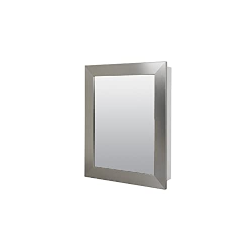 Zenith 30.5 in. H x 24.5 in. W x 5.25 in. D Rectangle Medicine Cabinet/Mirror Brushed