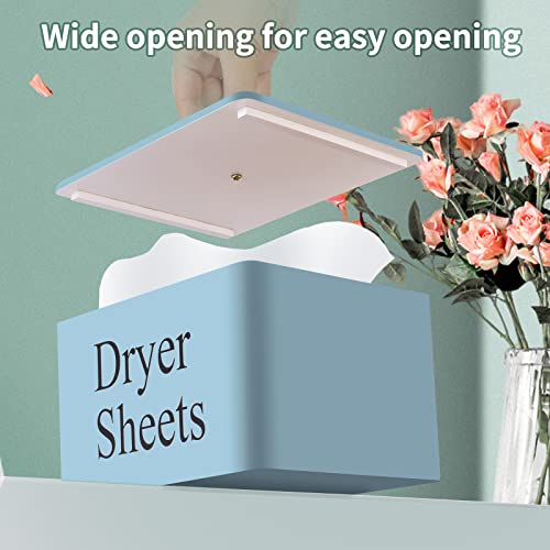 Dryer Sheet Holder, Dryer Sheet Dispenser, Wood Dryer Sheet Container Box For Laundry Room, Rustic Dryer with Lid, Farmhouse Home Decor Organizer,Fabric Softener Storage Bin