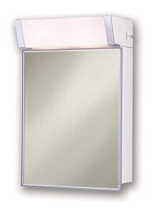 jensen 555il lighted medicine cabinet, stainless steel, 16-inch by 24-inch