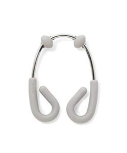 umbra1013172-1165, grey/nickel flex double shower rings, set of 12, 2" x 3''