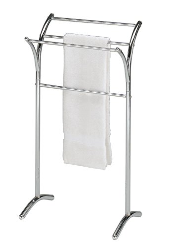 eHomeProducts Chrome Finish Towel Rack Bathroom Stand Shelf