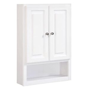 design house bathroom wall cabinet 2-door, 1-shelf, 21 x 30, white