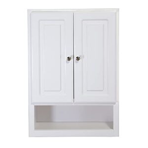 Design House Bathroom Wall Cabinet 2-Door, 1-Shelf, 21 x 30, White