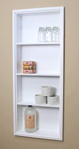 fox hollow furnishings 14x36 recessed sloane wall niche with plain back and three shelves