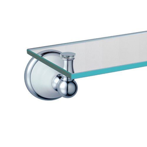 Gatco 5287 Franciscan Glass Shelf, Chrome