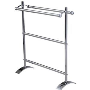 Essentials Freestanding Double Towel Stand Finish: Chrome