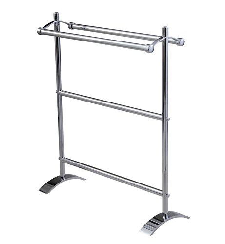 Essentials Freestanding Double Towel Stand Finish: Chrome