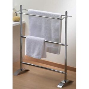 Essentials Freestanding Double Towel Stand Finish: Chrome