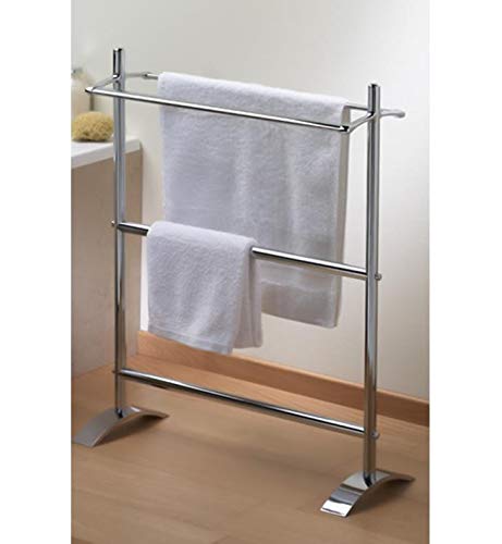 Essentials Freestanding Double Towel Stand Finish: Chrome