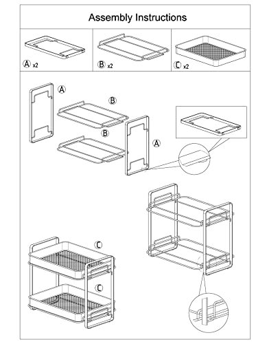 Bathroom Counter Organizer,Goporcelain 2 Tier Perfume Organizer Cosmetic Makeup Organizer for Vanity Kitchen Bathroom Organizer Countertop Vanity Shelf Tray Sink Storage Skincare Organizer Spice Rack