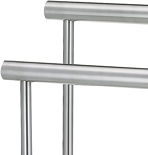 kela Free Standing Towel Rack Stand - Two Tier Organizer for Bath and Hand Towels - Sturdy by Weight - Elegant by Design - Chrome