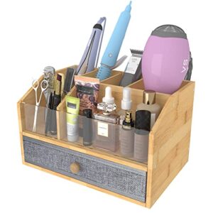 Hair Tool Organizer, Hair Dryer Holder, Bathroom Countertop Blow Dryer Holder, Vanity Caddy Storage Stand for Accessories, Makeup, Toiletries