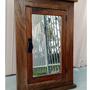 Primitive Mission Recessed Medicine Cabinet/Rustic/Solid Wood & Handmade