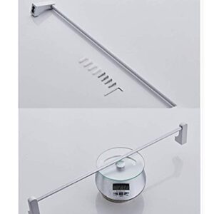 OMOONS Bathroom Shelves Single Bar Towel Rack Aluminum Kitchen Bathroom Rack Wall-Mounted Hanger Screw