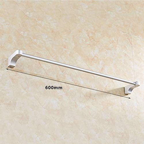 OMOONS Bathroom Shelves Single Bar Towel Rack Aluminum Kitchen Bathroom Rack Wall-Mounted Hanger Screw